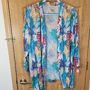 Serengeti Multicolor Open Front Kimono
